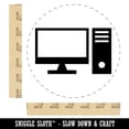 thumbnail image 2 of Desktop Computer Icon Self-Inking Rubber Stamp Ink Stamper - Red Ink - Large 1-1/2 Inch, 2 of 7