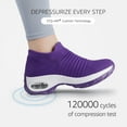 thumbnail image 7 of STQ Women's Walking Shoes Slip on Breathable Sneakers Purple US 10, 7 of 7