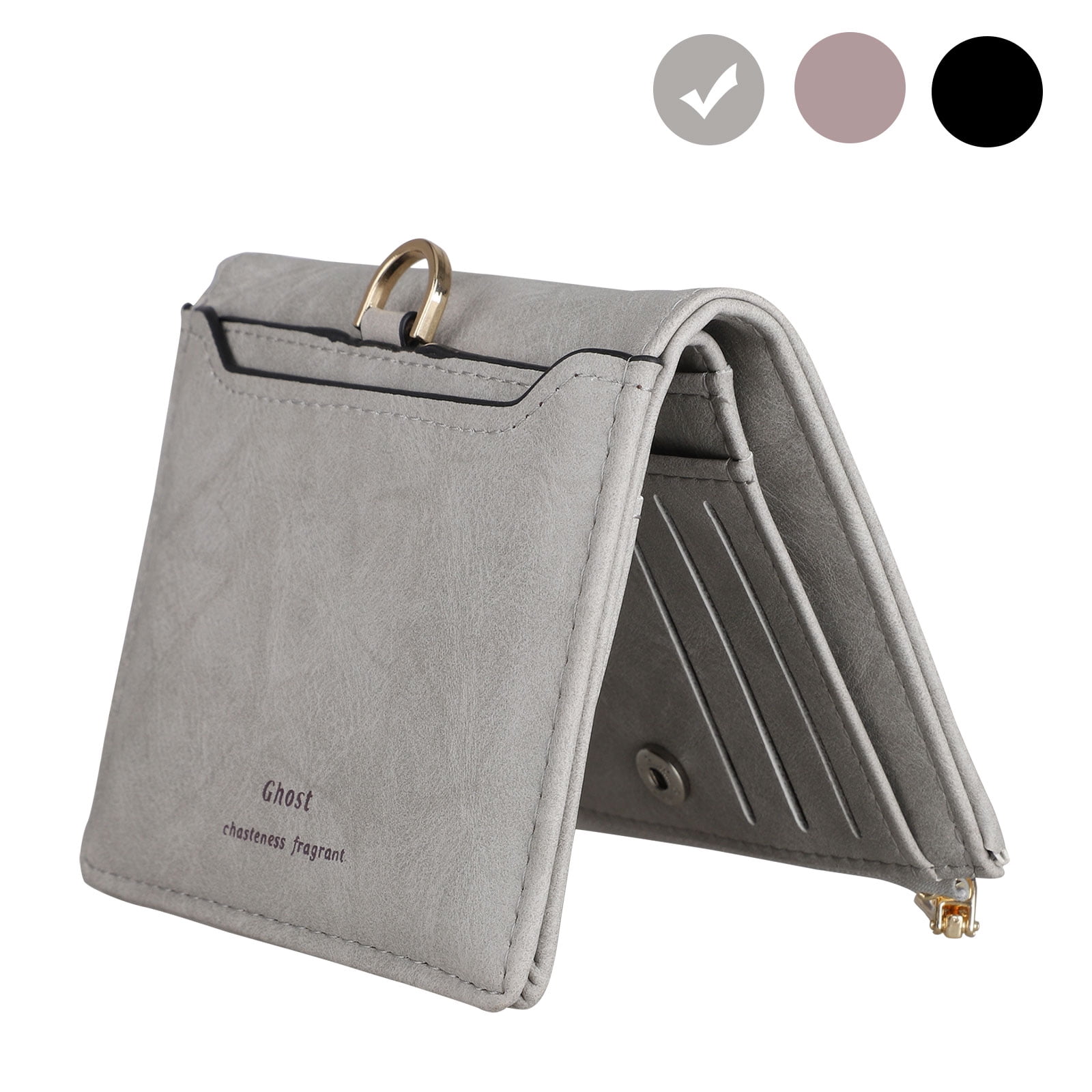 Penguins And Trees Wallets For Men Women Long Leather Checkbook Card Holder Purse Zipper Buckle Elegant Clutch Ladies Coin Purse