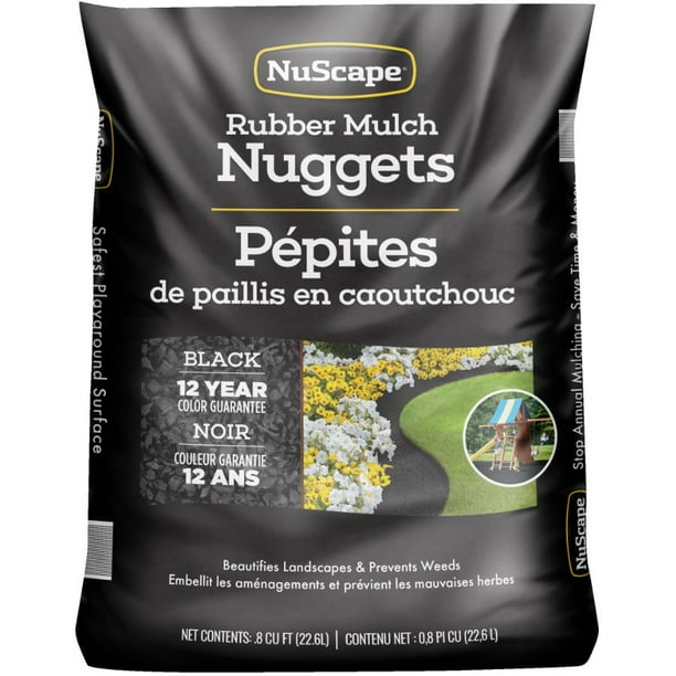 20lb Black Rubber Garden Mulch Walmart.ca