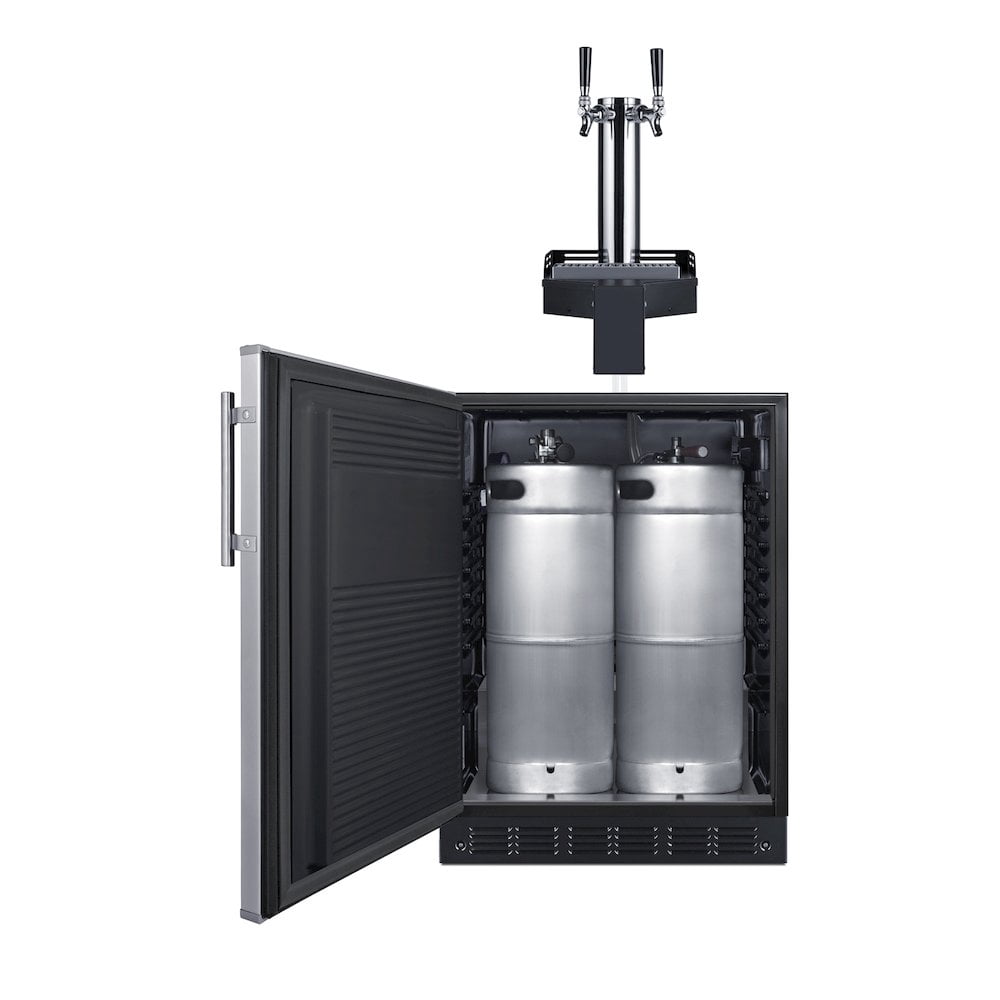 SUMMIT 24" Wide Built-In Floating Tap Beer Kegerator, ADA-Compliant