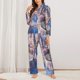 thumbnail image 2 of Balery Majestic Fantasy Castle Conjunto de Pijama con Estampado para Mujer, Conjunto de Dos Piezas con Manga Larga, Ropa de Dormir Suave con Bolsillos, Pijamas Cómodos-Large, 2 of 7