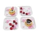 thumbnail image 4 of Plato para refrigerios, 4 piezas Plato para refrigerios de frutas Plato para refrigerios de frutas Bandeja para refrigerios Diseño fácil de usar, 4 of 12