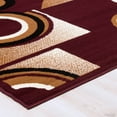 thumbnail image 5 of Allstar Burgundy Area Rug. Contemporary. Abstract. Traditional. Formal. Shapes. Spirals. Circles (5' 2" x 7' 1"), 5 of 7