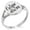 Silver, variant on Stainless Steel Carpe Diem Calligraphy Minimalist Oval Top Polished Statement Ring