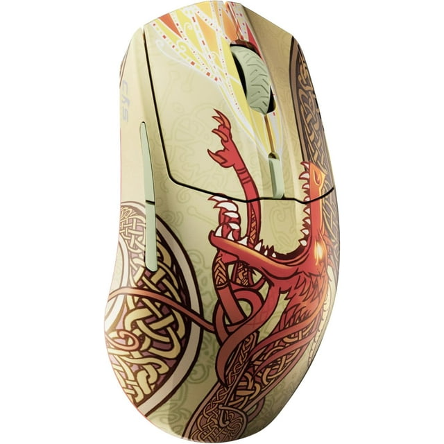 SteelSeries Wireless Gaming Mouse CS2 Dragon Lore Edition - Brand New | Counter-Strike | 2.4GHz & Bluetooth | 18K DPI TrueMove Air Optical Sensor | Up to 200 HR Battery | 80M Click Durability
