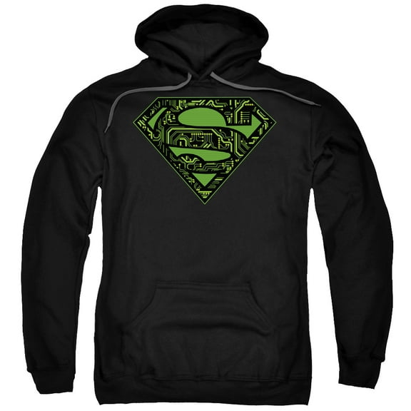 Superman - Circuits Shield - Pull-Over Hoodie - XX-Large