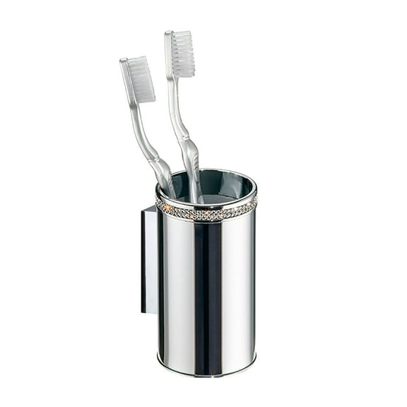 Cecilia wall toothbrush holder with Swarovski crystals