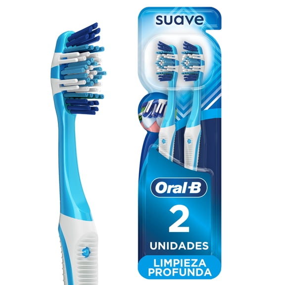 Cepillo de Dientes Oral-B 5 Acciones con Cerdas Suaves Inteligentes, 2 pzas