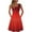Red, variant on AOOCHASLIY Sun Dresses for Women Clothes Beach Casual Summer Tank Sleeveless Knee Length Pleated Sun Dresses Tie-Dye Gradient Rainbow Floral Print Dress