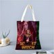thumbnail image 2 of Scarlet Witch / Wanda Maximoff Bolso de tela con estampado de lienzo para mujer, bolsa de compras reutilizable y estética, con cremallera interior, regalo para mujer, 35 × 40 cm., 2 of 6