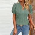 thumbnail image 6 of Zoeecloth Summer Tops for Women Casual V Neck T Shirts Short Sleeve Tops Female Loose Fit T S-XXL, 6 of 9