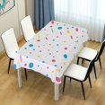 thumbnail image 4 of Yayeee Tablecloths 60" x 60" Rectangle Wrinkle Resistant Party Table Cover, White Retro Pattern, 4 of 8