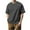 Black, variant on Men's Loose T-Shirts Trendy Casual Striped Round Neck Short Sleeve Basic Tees 2024 Black XL