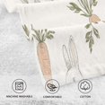 thumbnail image 5 of Yayeee 2 Pack Hand Towels for Bathroom 100% Cotton 16" x 28" Soft Absorbent Kitchen Towel, Beige Rabbits and Carrots, 5 of 7