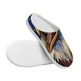 thumbnail image 3 of Wukai Eagle With USA Flags Print Women's Indoor Bedroom Slipper Slip On Shoes, Unisex House Shoes with Anti-Skid Sole for Men, Gift for Women Men-35/36, 3 of 7