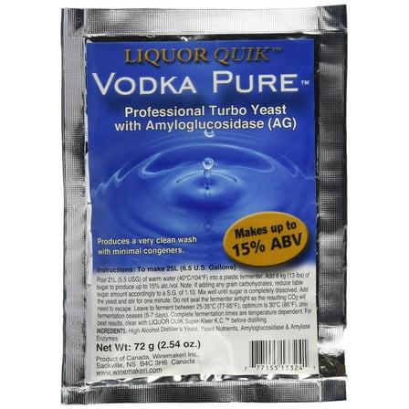 Liquor Quik Vodka Pure Professional Turbo Yeast