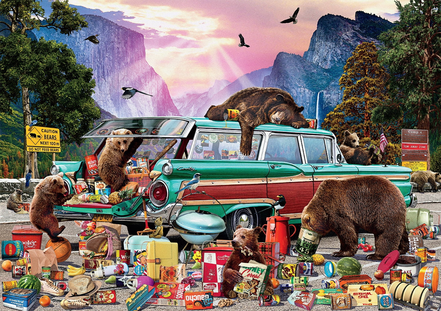 Buffalo Games 300-Piece Yosemite Picnic Jigsaw Puzzle