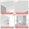 thumbnail image 4 of Bestier TV Stand for TVs up to 60" Entertainment Center with LED Lights Storage Shelves Modern High Gloss Console Table, White, 4 of 6