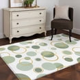 thumbnail image 4 of Sage Green Polka Dots 3'x5' Washable Rug, Modern Abstract Art Non-Slip Area Rugs for Entryway Kitchen Classroom, StainResistant Dorm Throw Carpet, Low Pile Soft Indoor Floor Mat Geometric, 4 of 9