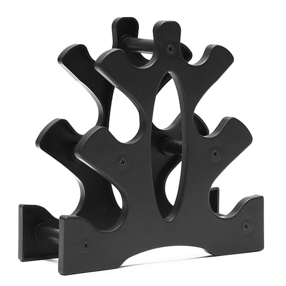 Suodoka 6‑Dumbbell Compact Storage Rack – Durable PP Plastic Stand for Home Gym, Space‑Saving Weight Lifting Bracket