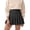 Black, variant on Womens Girl High Waisted Pleated Tennis Skirt School A Line Skater Skirts with Shorts Swing Skirt