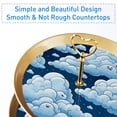 thumbnail image 2 of Cloud Plastic Discs and Iron Pillars Dessert Table Organizer | 32cm Height with Plates 21cm, 24cm, 27cm, 2 of 6