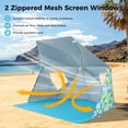 thumbnail image 5 of UPF50+ Beach Umbrella Tent Sun Shelter with Carry Bag, Portable Beach Shade for Camping Picnic, 5 of 11