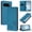Blue, variant on For Google Pixel 10a 6.3" 【RFID Blocking 】Protective Purse Case Double Butterfly Strong Magnetic Attachment/Closure, Card Slots/Pocket, PU Leather Flip Wallet Case,Purple,For Google Pixel 10a