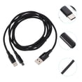 thumbnail image 4 of Durable Dual Charging Cable with Fast Data Transmission and Quick Connect for Home Use Black, 4 of 8