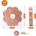 thumbnail image 2 of Cedar Rings for Clothes Storage, 48 Pcs Cedar Blocks Cedar Chips for Closets and Drawers, Scented Flowers Cedarwood for Closets Closet Freshener, 2 of 9