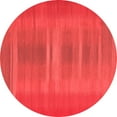 thumbnail image 1 of Ahgly Company Indoor Round Abstract Red Contemporary Area Rugs, 5' Round, 1 of 4