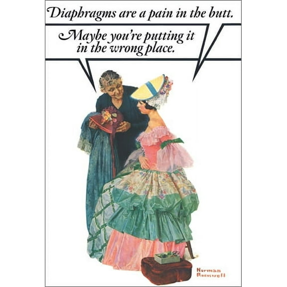 Nobleworks Wrong Place Funny / Humorous Norman Rockwell Birthday Card