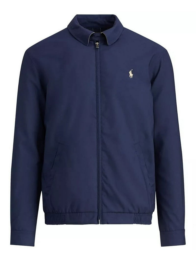Ralph Lauren ネイビー ジップアップジャケットS 裏ピンクストライプ POLO RALPH LAUREN 710548506001: Men's Bi-Swing Windbreaker Jacket