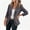 Gray women blazer jacket a1, variant on Yrmaups Office Work Fall Layering Long Sleeve Button Down Blazer for Women, Casual Open Front Business Jacket, Soft Solid Everyday Cardigan, Brown XL