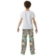 thumbnail image 5 of FORMRS Kids Pajama Pants with Pockets Size 11-12Y Boys Lounge Sleep Bottoms, Colorful Water Lilies Pattern, 5 of 8