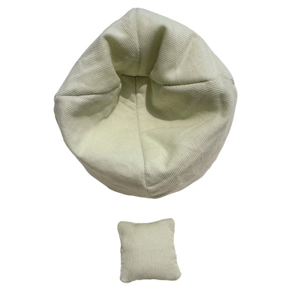 Mini Coussin de Canapé-Lit pour Poupée - Fauteuil Poire Fait à la Main pour Siège de Poupée, Accessoires d'Exposition de Table de Canapé pour Poupée pour Poupées de 15-17 cm, Aucune Poupée Incluse