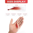 thumbnail image 4 of BLUEWING Fishing Rigs HI-LO Rig Bucktail Flash Series Bucktail Mylar Flash Teaser Rig Snapper Rig with Stainless Steel Hook Red, 4 of 5