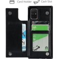 thumbnail image 2 of Galaxy A71 Wallet Case with RFID Blocking Card Holder,Premium PU Leather Double Magnetic Buttons Stand Flip Wrist Lanyard Strap Back Cover Case for Samsung Galaxy A71 6.7 Inch,Black, 2 of 9