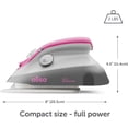 thumbnail image 2 of oliso M3Pro Project Steam Iron with Solemate - for Sewing, Quilting, Crafting, and Travel | 1000 Watt Ceramic Soleplate Steam Iron | Raspberry, 2 of 7