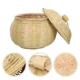 thumbnail image 3 of Cesta de cesta de bambú multifunción Cesta de almacenamiento de huevo con tapa HOMEMAXS 14276789-MX, 3 of 6