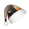 thumbnail image 2 of Fuzoiu Elephant Sunset in Kenya Print Santa Hat Christmas Hat for Adults,Santa Hats with Pompom, Unisex Xmas Holiday Hat for Christmas New Year Festive Party Supplies, 2 of 6