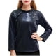 thumbnail image 2 of Blusas y camisas de manga larga con cuello redondo Conjunto de rendimiento con brillo para niños Camiseta versátil de manga larga con cuello redondo para niños Camiseta de poliéster para niños, 2 of 6