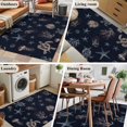 thumbnail image 6 of Navy Blue Coastal Area Rug 3x5 FT, Non Slip Entryway Bedside Carpet, Nautical Summer Beach Sea Turtle Starfish Washable Soft Floor Carpet Indoor Mat Throw Rug for Dorm Kitchen Home Office, 6 of 9