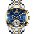 thumbnail image 2 of Reloj de Negocios para Hombre, Reloj de Pulsera de Cuarzo Multifuncional con Correa de Acero Inoxidable, Reloj de Vestir Casual Impermeable, 2 of 5