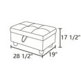 thumbnail image 4 of Faux Leather Storage Ottoman Bench, Storage Chest, Foot Rest Stool, Brown, 4 of 8