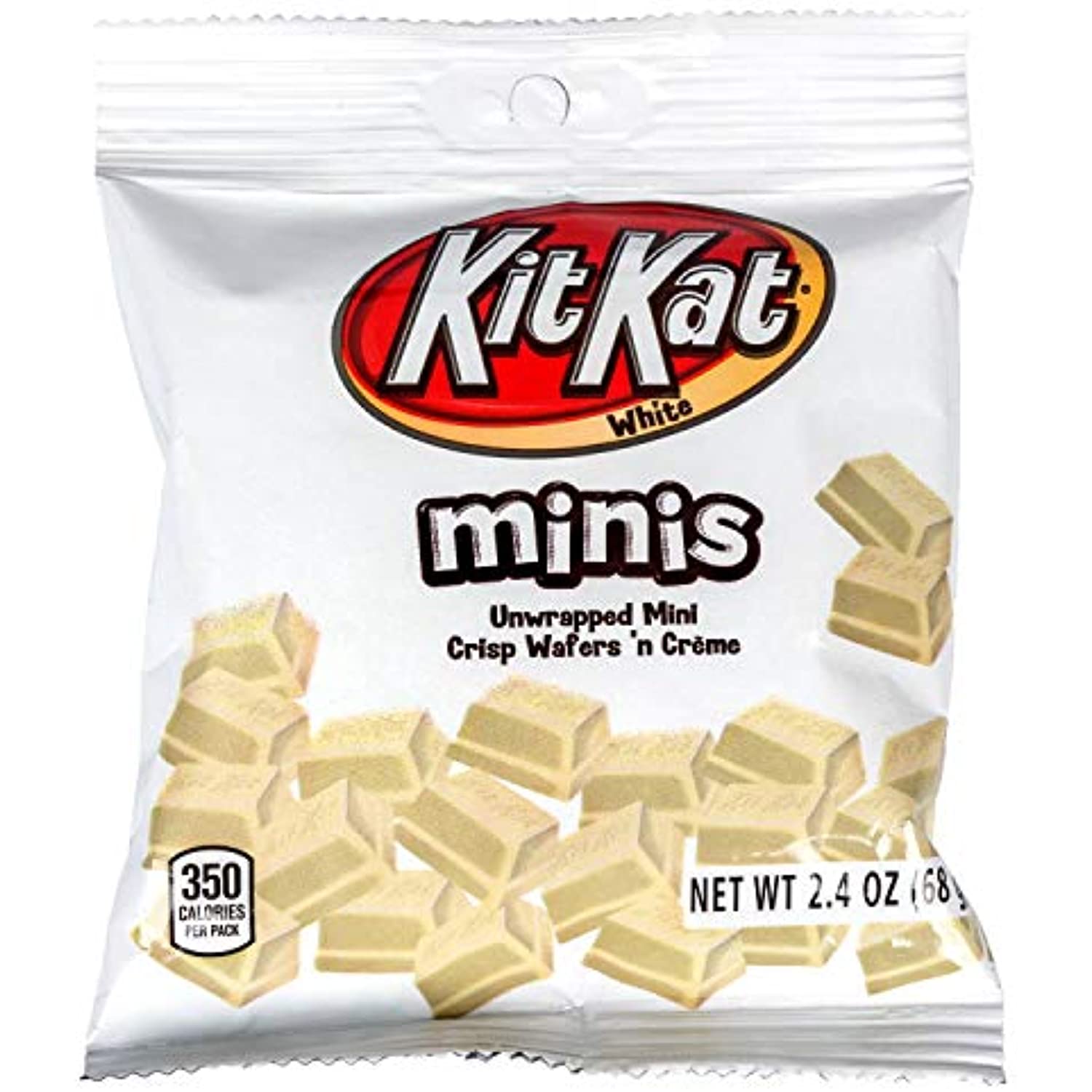 Hershey (1) Bag Kit Kat Minis Unwrapped Crisp Wafers In White Creme