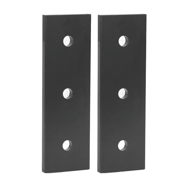 2 piezas de placa de unión de aleación de aluminio con 3 agujeros, soporte plano de reparación para muebles 4040