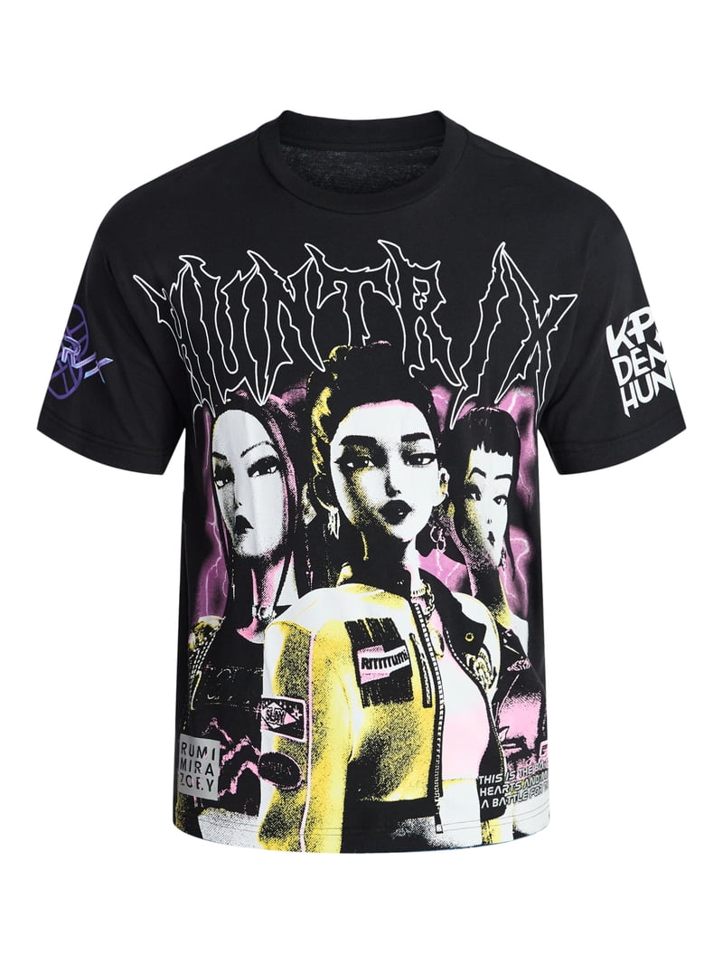 KPop Demon Hunters Men's and Big Men's Huntrix Poster Oversized