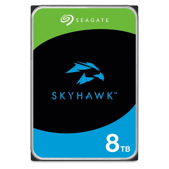 Seagate SkyHawk AI Surveillance 8TB 3.5" Internal Hard Drive, SATA 6GB/s, 7200RPM